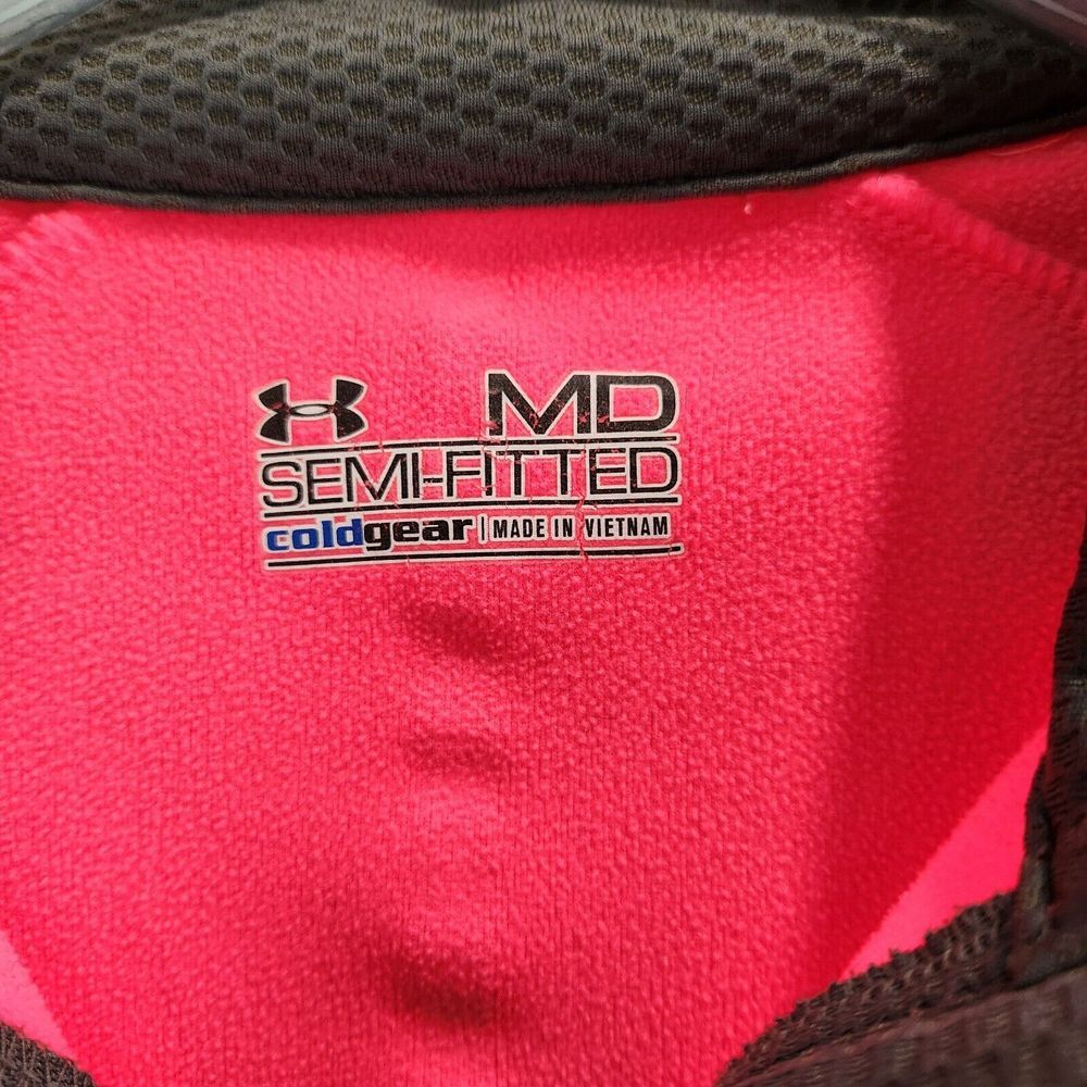 MSU Womens Medium MIZZOU Jacket Stretch‎ Under Armour Cold Gear Semi Fitted Pink - Picture 3 of 7